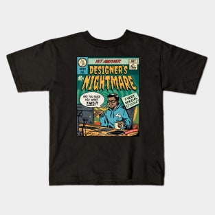 Designers Nightmare Comic Front Page Kids T-Shirt